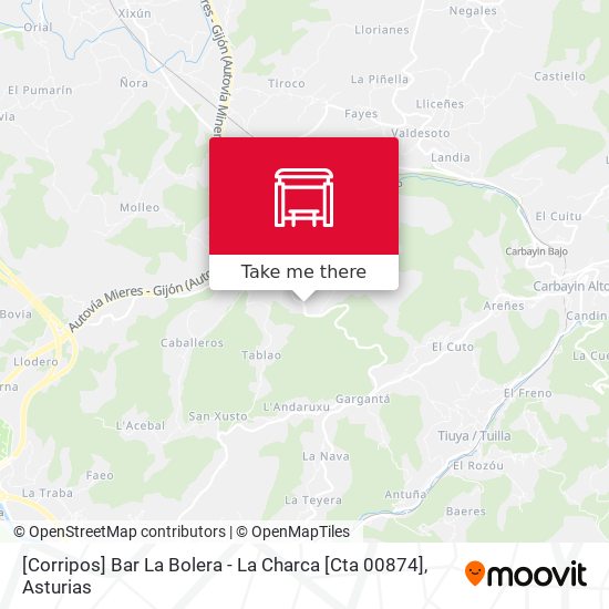 [Corripos]  Bar La Bolera - La Charca [Cta 00874] map