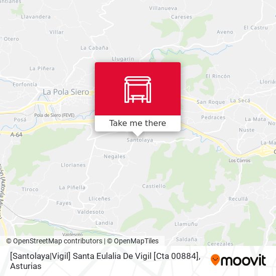 [Santolaya|Vigil]  Santa Eulalia De Vigil [Cta 00884] map