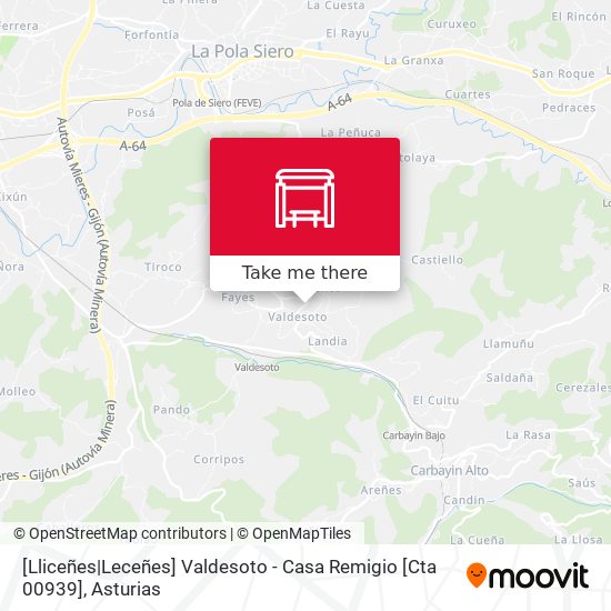 mapa [Lliceñes|Leceñes]  Valdesoto - Casa Remigio [Cta 00939]