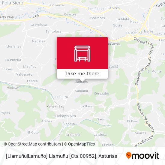 [Llamuñu|Lamuño]  Llamuñu [Cta 00952] map