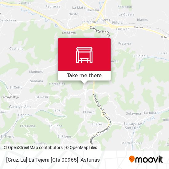 [Cruz, La]  La Tejera [Cta 00965] map