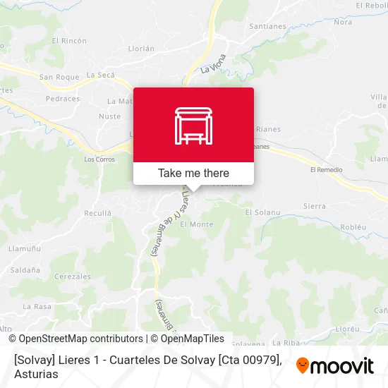 mapa [Solvay]  Lieres 1 - Cuarteles De Solvay [Cta 00979]