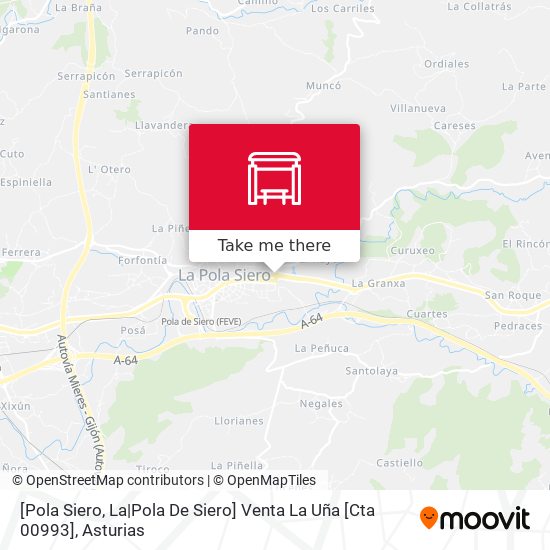 [Pola Siero, La|Pola De Siero]  Venta La Uña [Cta 00993] map