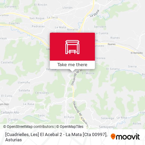 [Cuadrielles, Les]  El Acebal 2 - La Mata [Cta 00997] map