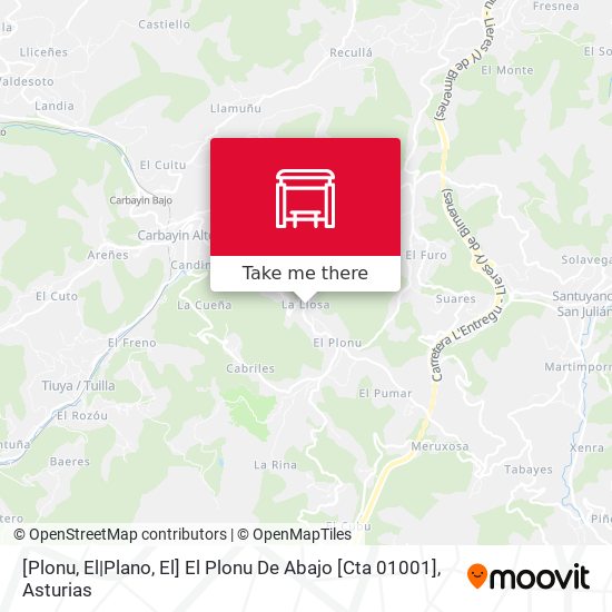 [Plonu, El|Plano, El]  El Plonu De Abajo [Cta 01001] map