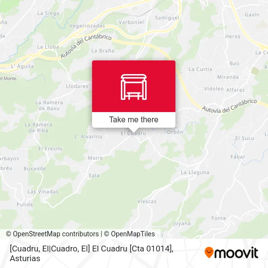 [Cuadru, El|Cuadro, El]  El Cuadru [Cta 01014] map