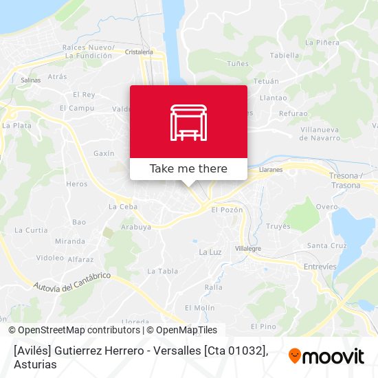 [Avilés]  Gutierrez Herrero - Versalles [Cta 01032] map