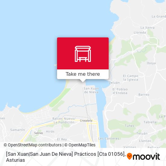 [San Xuan|San Juan De Nieva]  Prácticos [Cta 01056] map