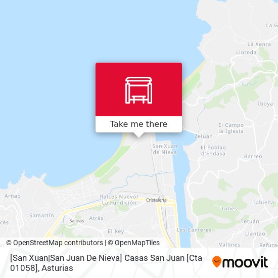[San Xuan|San Juan De Nieva]  Casas San Juan [Cta 01058] map