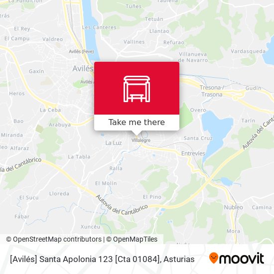 [Avilés]  Santa Apolonia 123 [Cta 01084] map