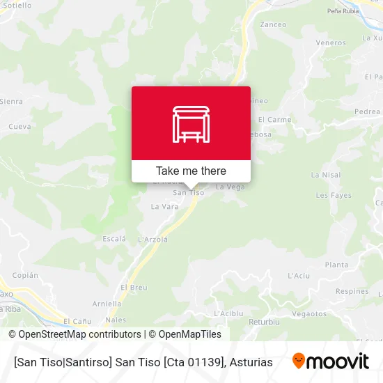 [San Tiso|Santirso]  San Tiso [Cta 01139] map