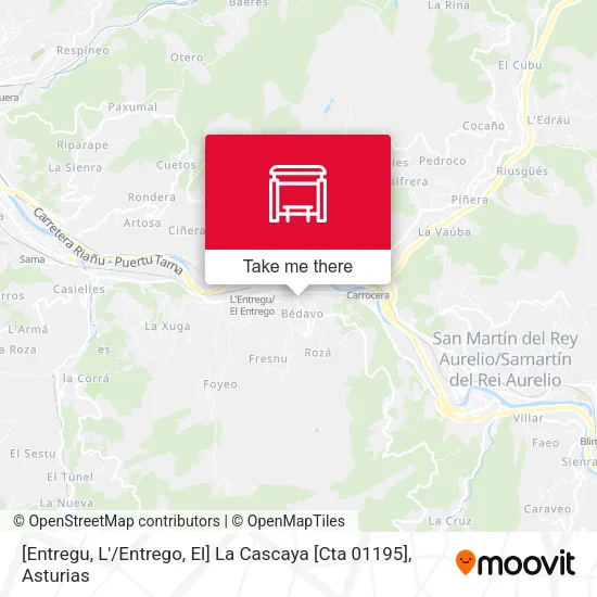 mapa [Entregu, L' / Entrego, El]  La Cascaya [Cta 01195]