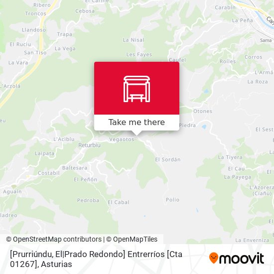[Prurriúndu, El|Prado Redondo]  Entrerríos [Cta 01267] map