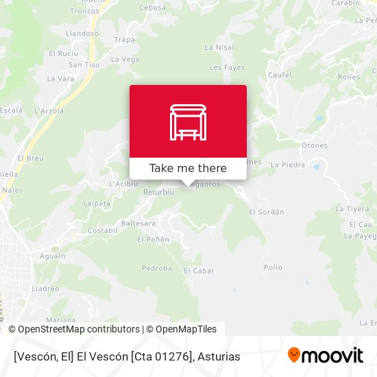 [Vescón, El]  El Vescón [Cta 01276] map