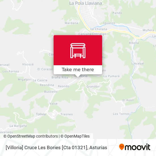 [Villoria]  Cruce Les Bories [Cta 01321] map