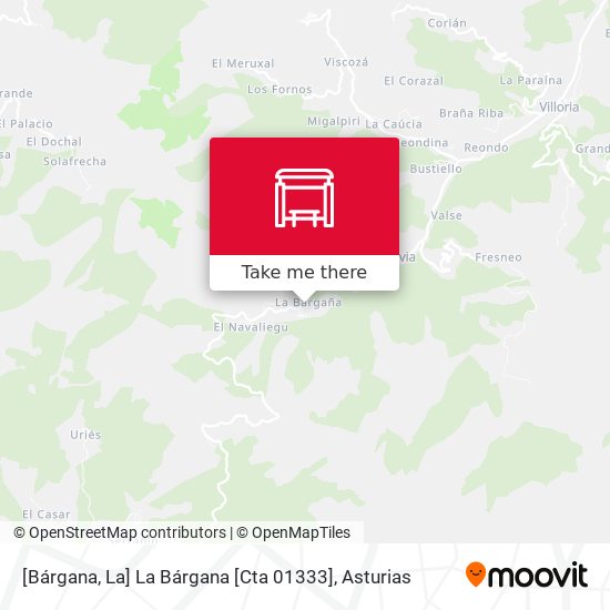 [Bárgana, La]  La Bárgana [Cta 01333] map