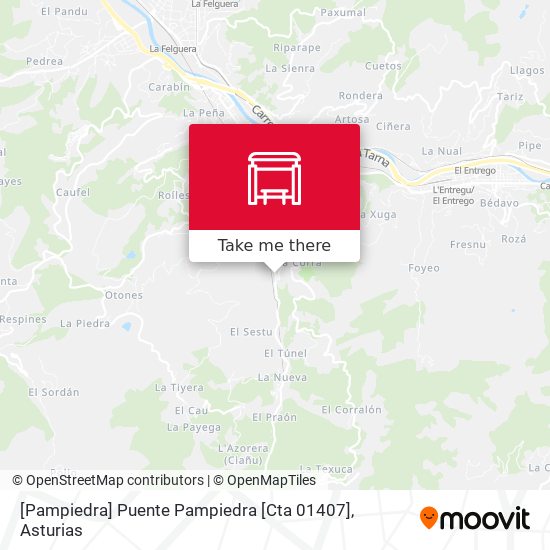 [Pampiedra]  Puente Pampiedra [Cta 01407] map