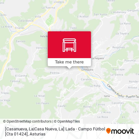 [Casanueva, La|Casa Nueva, La]  Lada - Campo Fútbol [Cta 01424] map