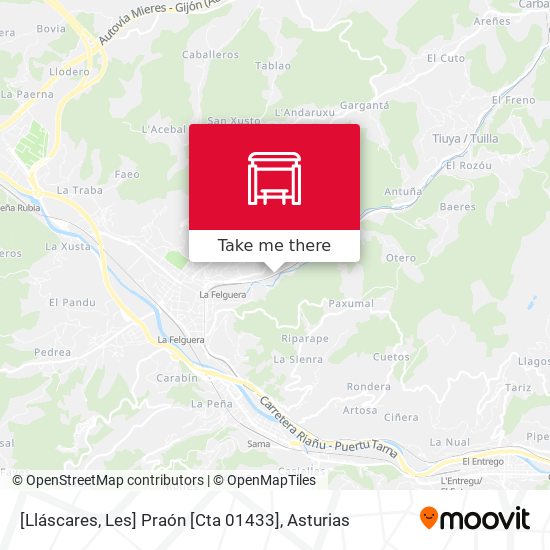 [Lláscares, Les]  Praón [Cta 01433] map