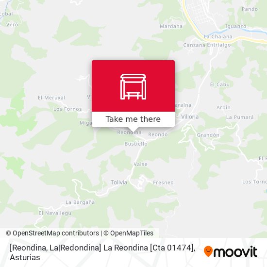 [Reondina, La|Redondina]  La Reondina [Cta 01474] map