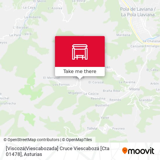 [Viscozá|Viescabozada]  Cruce Viescabozá [Cta 01478] map