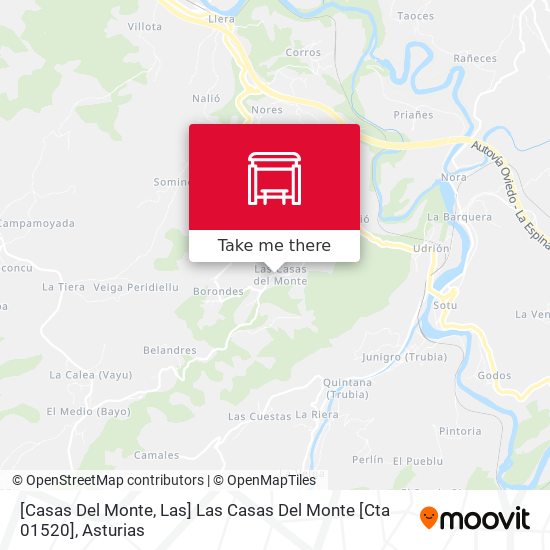 [Casas Del Monte, Las]  Las Casas Del Monte [Cta 01520] map