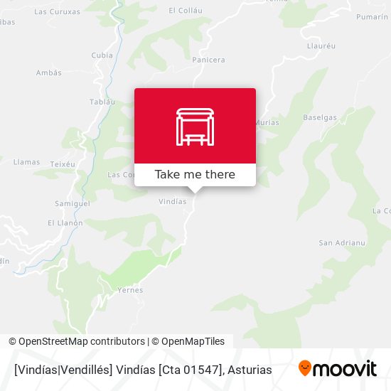 [Vindías|Vendillés]  Vindías [Cta 01547] map