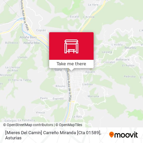 [Mieres Del Camín]  Carreño Miranda [Cta 01589] map