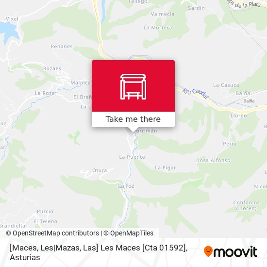 [Maces, Les|Mazas, Las]  Les Maces [Cta 01592] map