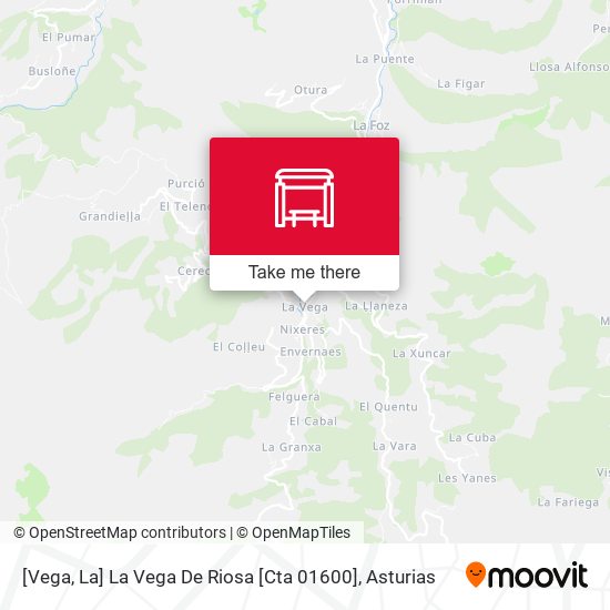 [Vega, La]  La Vega De Riosa [Cta 01600] map