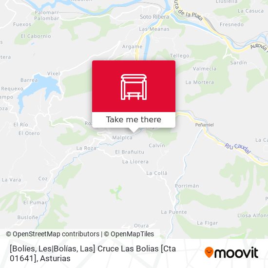 [Bolíes, Les|Bolías, Las]  Cruce Las Bolias [Cta 01641] map