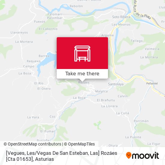 [Vegues, Les / Vegas De San Esteban, Las]  Rozáes [Cta 01653] map