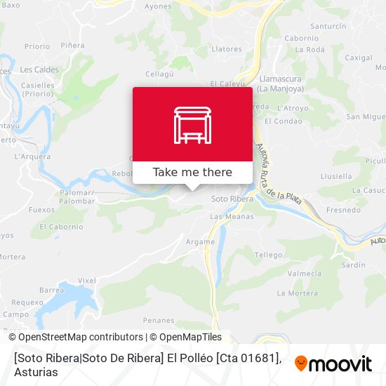 [Soto Ribera|Soto De Ribera]  El Polléo [Cta 01681] map