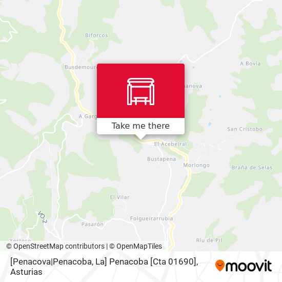 [Penacova|Penacoba, La]  Penacoba [Cta 01690] map