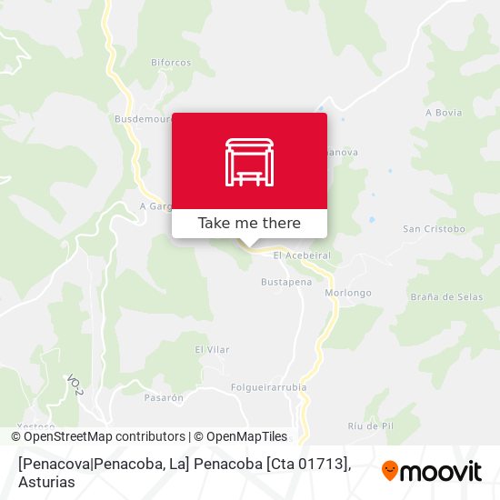 [Penacova|Penacoba, La]  Penacoba [Cta 01713] map
