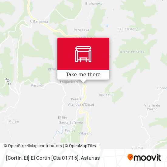 [Cortín, El]  El Cortín [Cta 01715] map