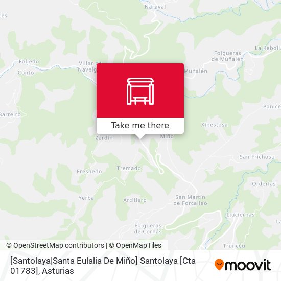 [Santolaya|Santa Eulalia De Miño]  Santolaya [Cta 01783] map