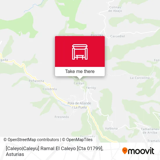 [Caleyo|Caleyu]  Ramal El Caleyo [Cta 01799] map