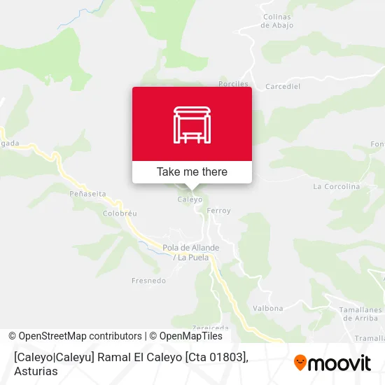 [Caleyo|Caleyu]  Ramal El Caleyo [Cta 01803] map