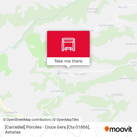 [Carcediel]  Porciles - Cruce Gera [Cta 01806] map