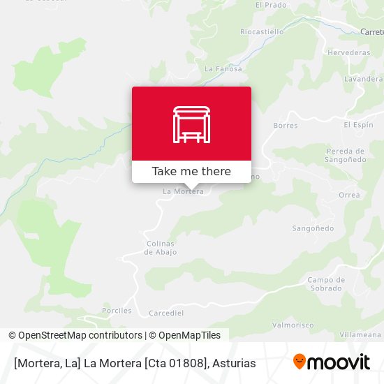 [Mortera, La]  La Mortera [Cta 01808] map