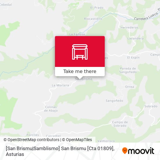[San Brismu|Samblismo]  San Brismu [Cta 01809] map