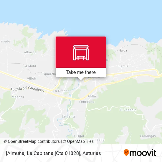 [Almuña]  La Capitana [Cta 01828] map