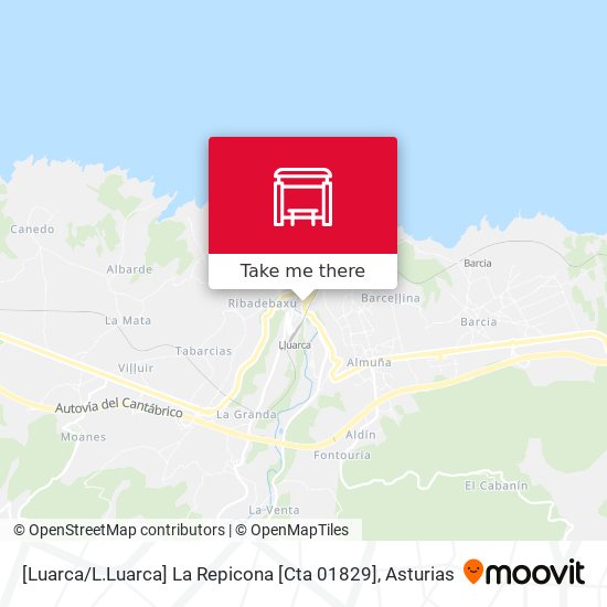 [Luarca / L.Luarca]  La Repicona [Cta 01829] map