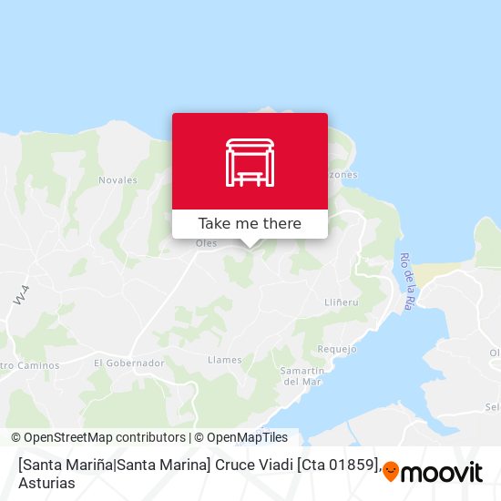 [Santa Mariña|Santa Marina]  Cruce Viadi [Cta 01859] map