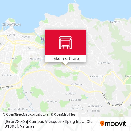[Gijón / Xixón]  Campus Viesques - Epsig Intra [Cta 01898] map