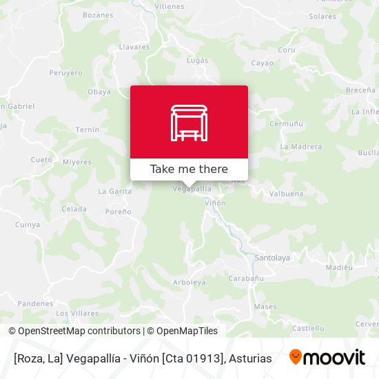 [Roza, La]  Vegapallía - Viñón [Cta 01913] map