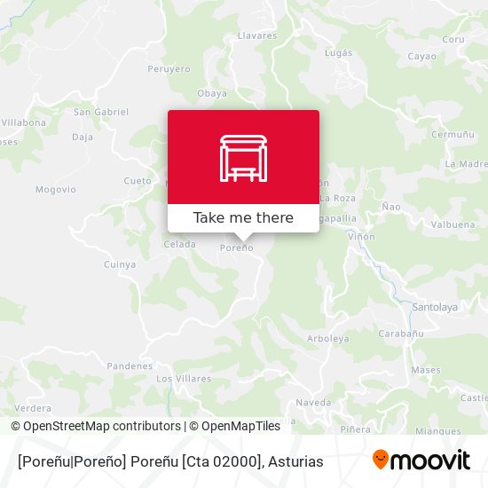 [Poreñu|Poreño]  Poreñu [Cta 02000] map