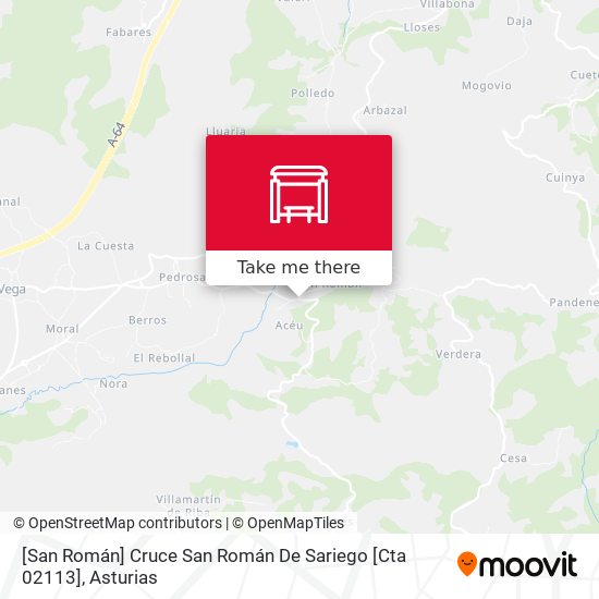 [San Román]  Cruce San Román De Sariego [Cta 02113] map