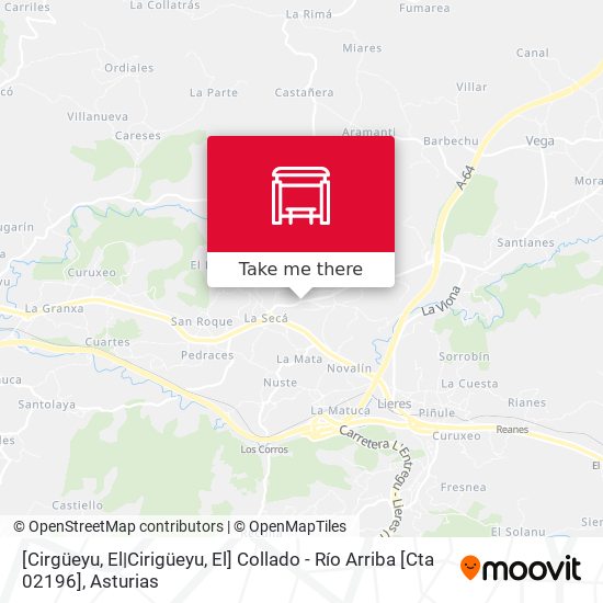 [Cirgüeyu, El|Cirigüeyu, El]  Collado - Río Arriba [Cta 02196] map